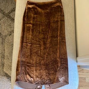Vince crushed velvet skirt